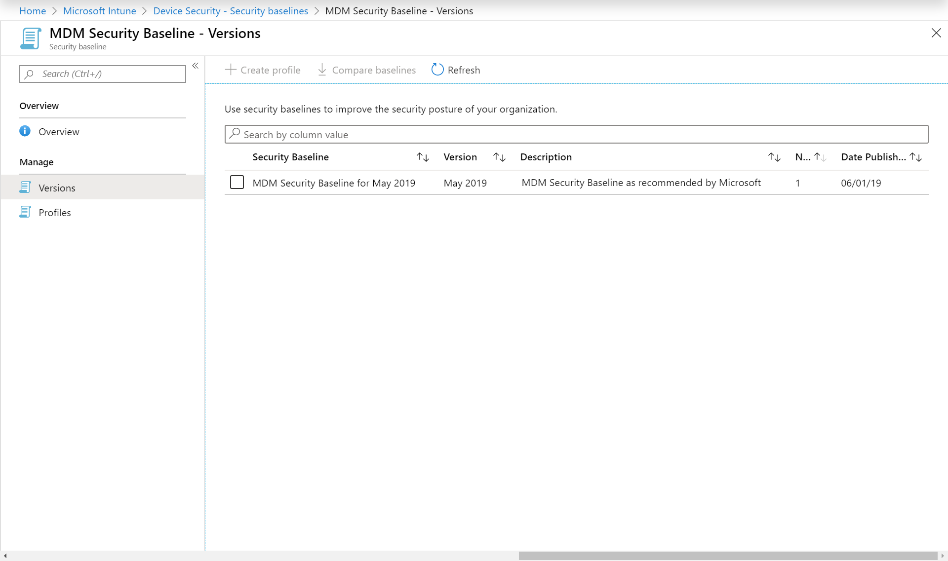 Windows 10 MDM Security Baseline